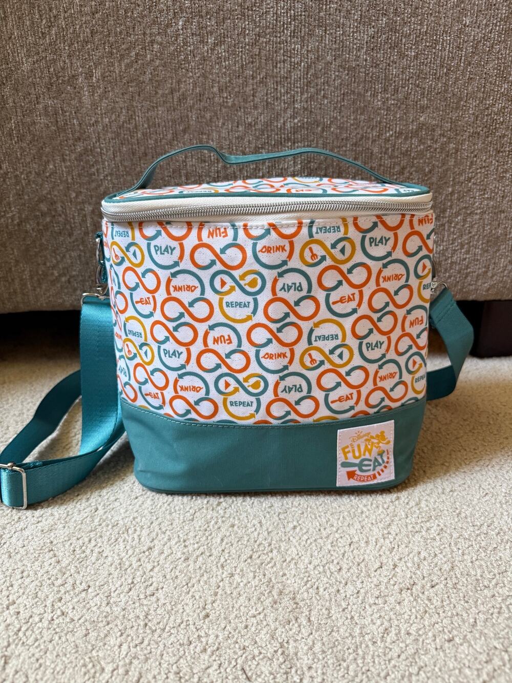 Disney Parks Mickey Fun Eat Repeat Insulated Lunch Box